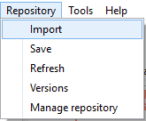 Import project from Git repository